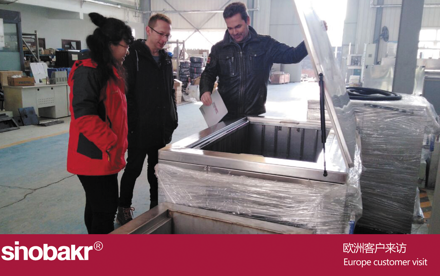​European clients came to our factory